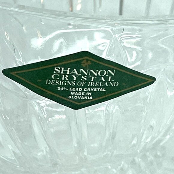 2PC Shannon Crystal OLIMPIA Creamer And Sugar Bowl w/Lid "Designs Of Ireland" - Picture 4 of 15